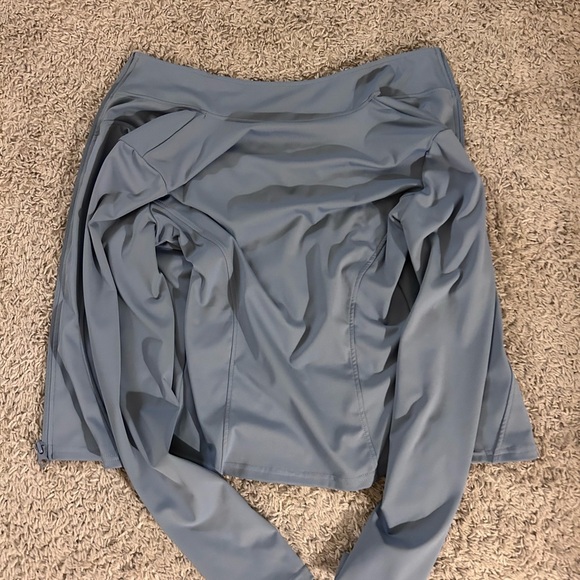 Light Blue athletic zip up jacket! - Picture 5 of 6